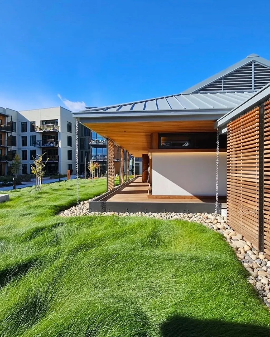 Modern architecture landscaping